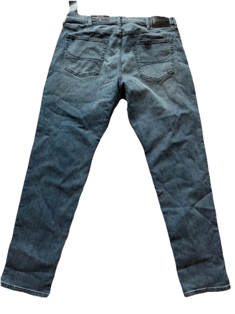 Hollister Advanced Stretch athletic men’s skinny jeans medium wash 36x32